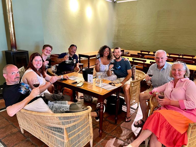 Wine tasting for happy divers! Photo by Photo by Marty Schouten